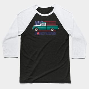 Green farm truck Baseball T-Shirt